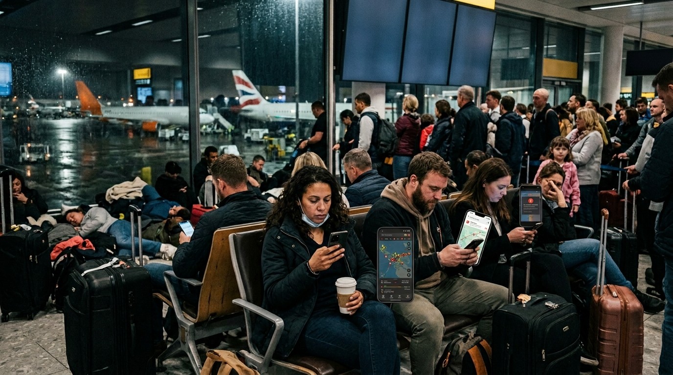 During delays and disruptions