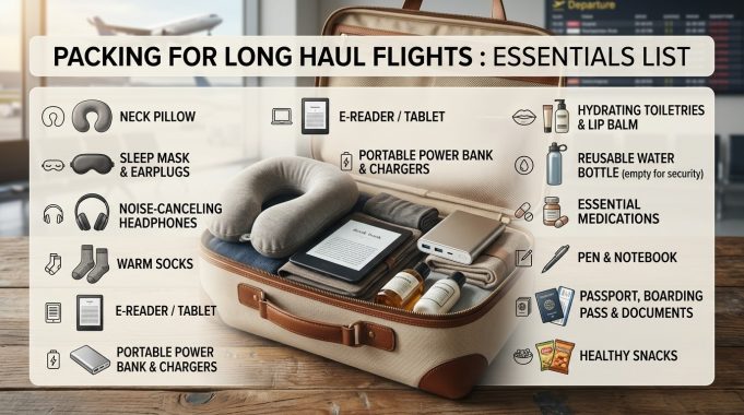 Packing for Long Haul Flights Essentials List Packing for Long Haul Flights : Essentials List