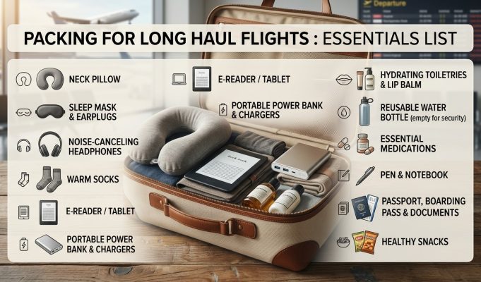 Packing for Long Haul Flights : Essentials List Packing for Long Haul Flights : Essentials List